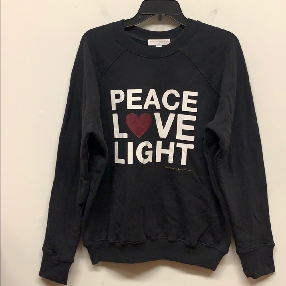 Peace Love Light Classic Sweatshirt black SZ S